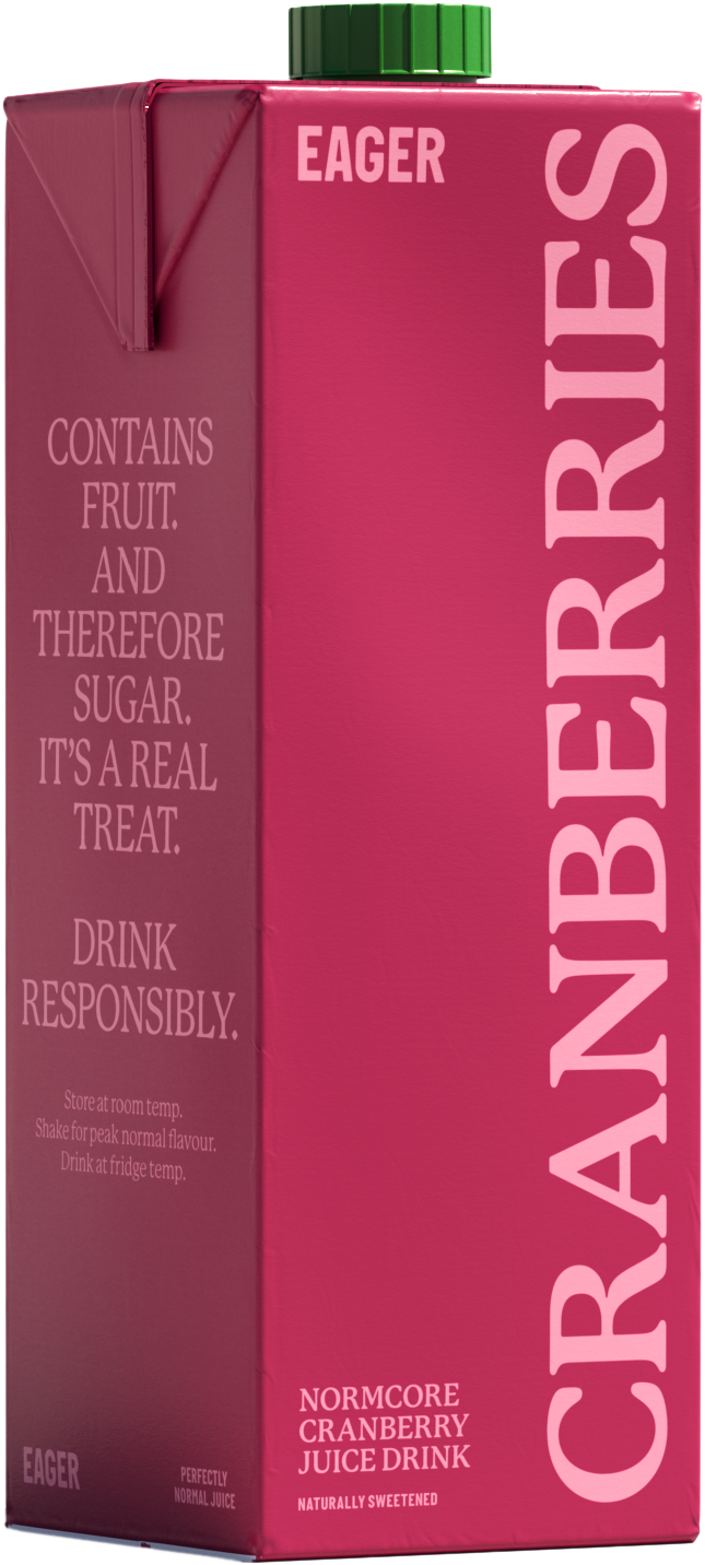 EAGER CRANBERRY JUICE 1Lx8